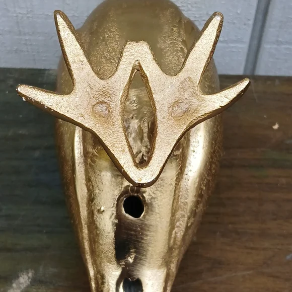 Unique Vintage Gold Bird Figurine